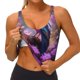thumbnail image 3 of Fotbe Beautiful Flower Blue Bird Sujetador Deportivo Largo sin Aros para Mujer con Almohadillas y Soporte Medio, Transpirable y Absorbente, Camiseta Tipo Chaleco o Tank Top-XX-Large, 3 of 8