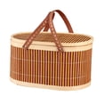 thumbnail image 2 of Cesta tejida de bambú Cesta de almacenamiento Cesta portátil Cesta de compras Cesta de compras Cesta de compras para bocadillos Cesta de compras para E, 2 of 8