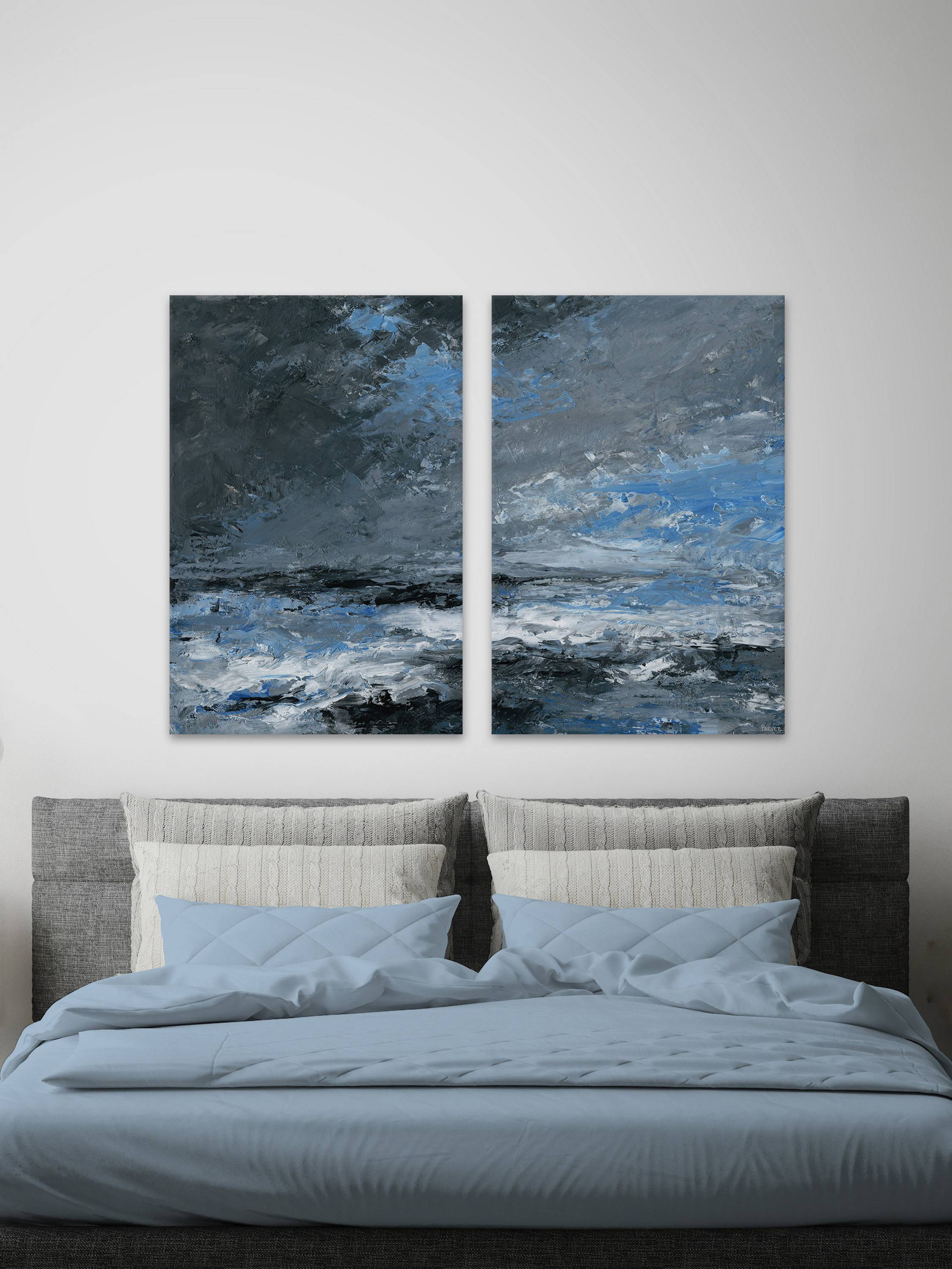 Dark Clouds Diptych