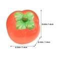 thumbnail image 2 of AURARMLET 20Pcs Mini Resin Persimmon and Orange Fake Fruit Ornaments for Office, Home, Party Decoration, 2 of 7