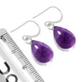 thumbnail image 3 of Natural Amethyst Earring 925 Sterling Silver Handmade Jewelry, 3 of 5