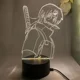 thumbnail image 2 of Lámpara 3d de Anime Naruto Uzumaki, luz de noche LED, lámpara de mesa Kakashi, modelo de juguetes, figuras Hatake Akatsuki, juguetes, regalo de cumpleaños, 28 estilos, 2 of 2