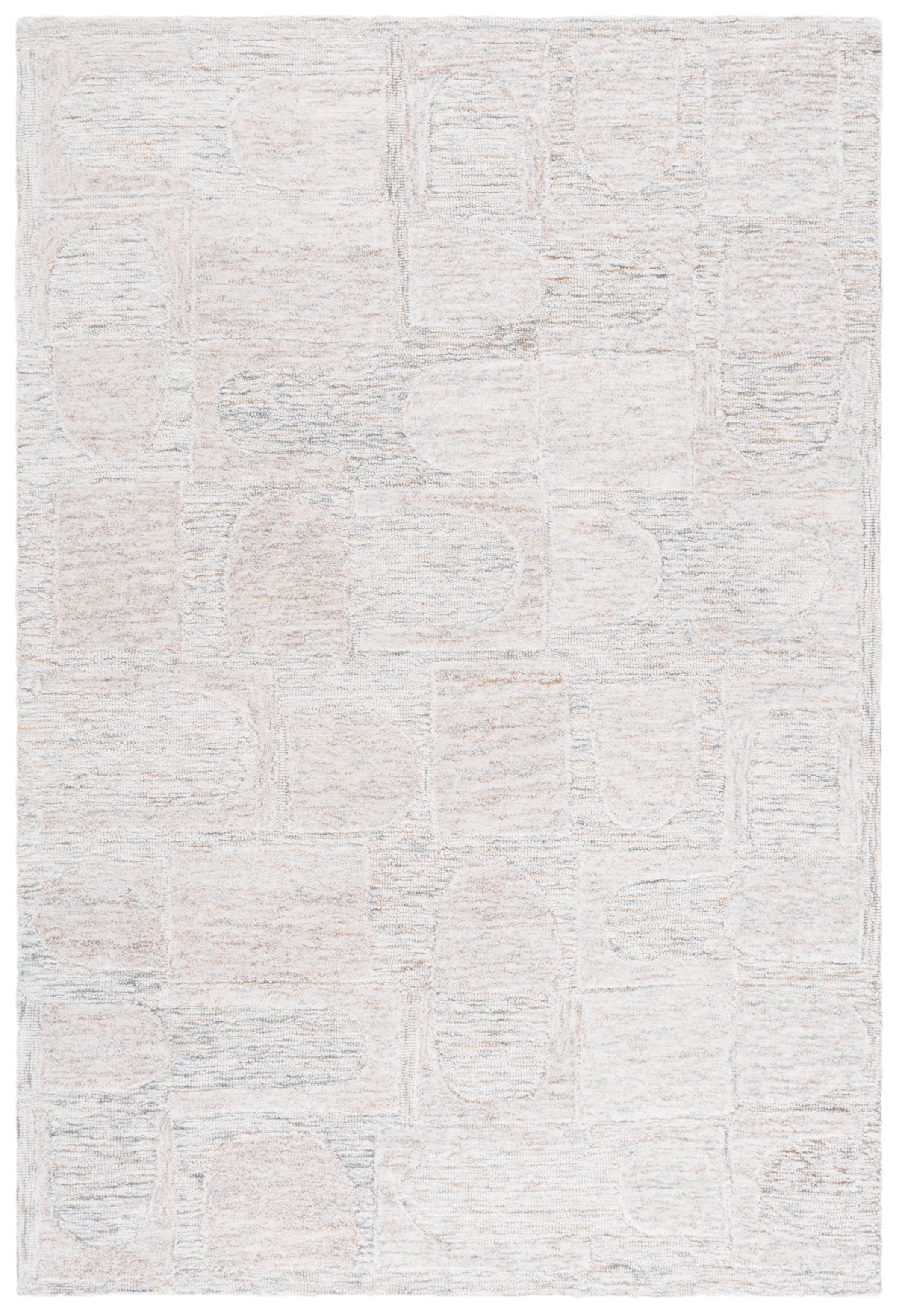Safavieh Harvest Tobias Geometric Area Rug, Gray/Rust, 6' x 9'