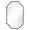 Silver, variant on Furniture of America Columbus Contemporary 5mm Octagon Beveled Wall Mirror, Champagne