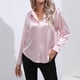 thumbnail image 2 of Camisa de manga larga de satén para mujer, blusa de imitación de seda, primavera-verano, 2 of 5