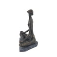 thumbnail image 6 of 9" x 11" Black Polystone Yoga Sculpture, by DecMode, 6 of 9