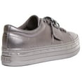 thumbnail image 3 of Guess Balit Women's Lace Up Synthetic Platform Trainers In Grey Size 6.5, 3 of 6