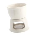 thumbnail image 5 of Fancyes Chocolate Fondue Pot Tea Light Porcelain Melting Pot for Home Wedding Dinner White, 5 of 8