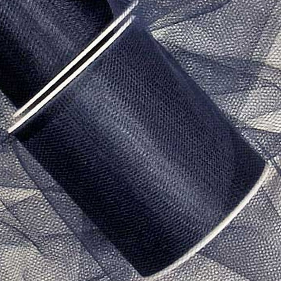 3" Wide Navy Blue Tulle Fabric - 25 Yards