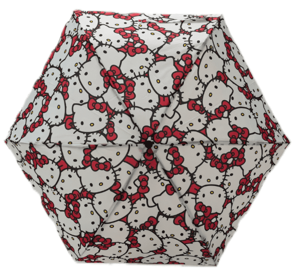 Hello Kitty 6 Panel Telescopic Umbrella with Auto Open Button