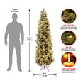 National Tree Company PreLit Artificial Slim Christmas Tree, Green
