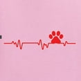 thumbnail image 2 of Wild Bobby, Dog Heartbeat | Paw Print EKG Lifeline | Veterinarian Vet Tech Dog Lover Unisex Hoodie Sweatshirt, Light Pink, 3X-Large, 2 of 5