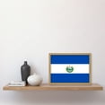 thumbnail image 2 of El Salvador National Flag Patriotic Vexillology World Flags Country Region Poster Artwork Framed Wall Art Print A4, 2 of 4