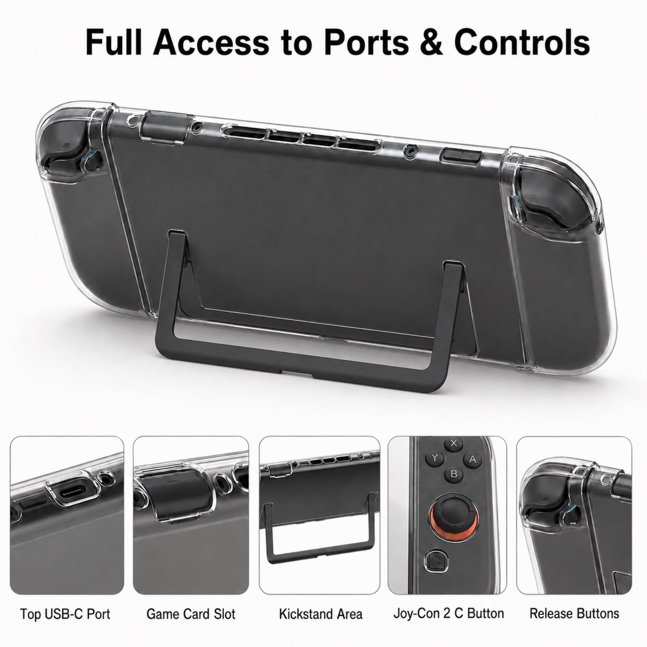EEEkit 20-in-1 Accessories Kit Fit for Nintendo Switch 2, Hard