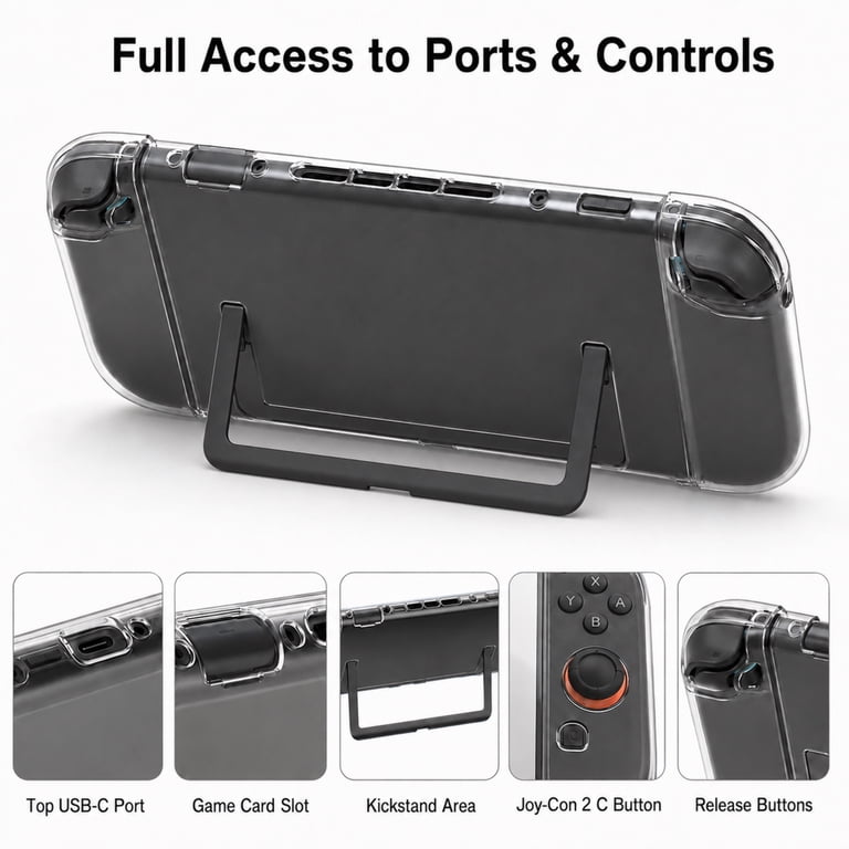 EEEkit 20-in-1 Accessories Kit Fit for Nintendo Switch 2, Hard