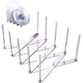 thumbnail image 5 of 2 soportes para tapas de ollas, soporte ajustable para tapas de ollas de acero inoxidable para tapas de sartenes, estantes de almacenamiento multifunción telescópicos, soportes de almacenamiento para gabinetes de cocina esquí esquí Gafas de esquí, 5 of 5