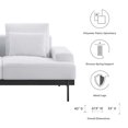 thumbnail image 4 of Modway Proximity Upholstered Fabric Loveseat in White, 4 of 8