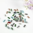 thumbnail image 3 of Miangastore Glass Charms Gems Stones Rectangular Green 400Set 0.4x0.2in, 3 of 8