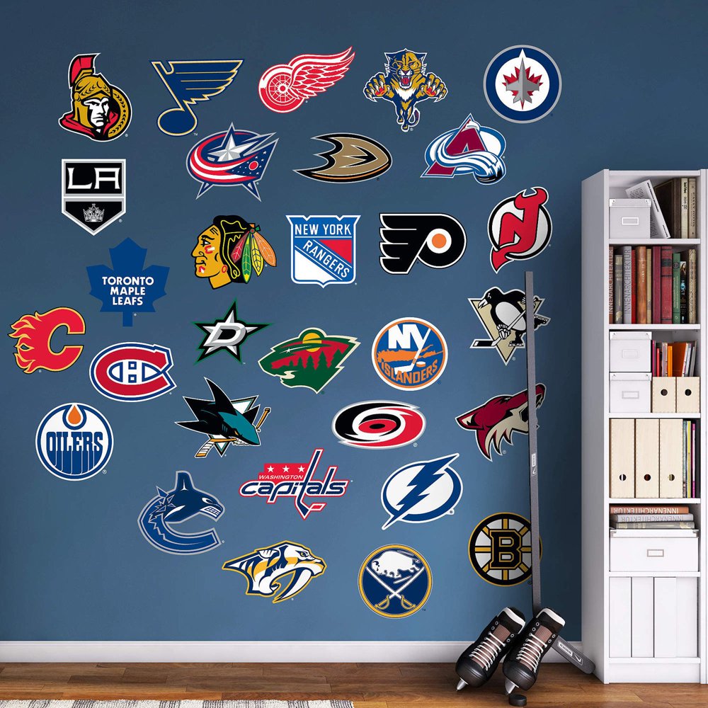 Fathead NHL Logo Wall Decal Collection