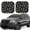 Avocado, variant on Naloa Amanita Mushroom 2 Piece Foldable Car Sun Shades, Car Windshield Sunshade, Front Window Sunshade for Car, Truck, SUV - Small