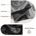 thumbnail image 6 of Black Marble Round Area Rug 6Ft Washable Circle Rugs for Bathroom Office, Vintage Abstract Grey Fluid Aesthetic Non-Slip Carpet Floor Mats Indoor Outdoor Carpet Runner Aesthetic Home Decor, 6 of 8