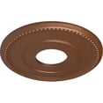 thumbnail image 3 of Ekena Millwork 12 1/2"OD x 3 7/8"ID x 3/4"P Bradford Ceiling Medallion (Fits Canopies up to 6 5/8"), Hand-Painted Polished Copper, 3 of 6