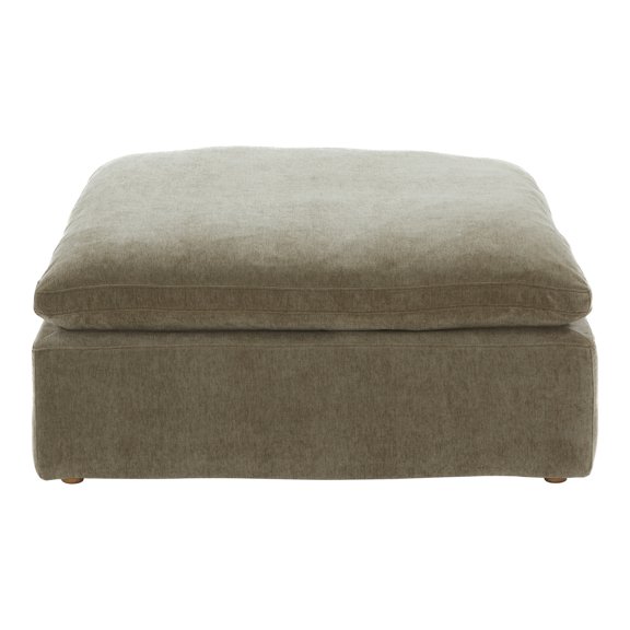Performance Fabric Ottoman - Durable Upholstery - Desert Sage