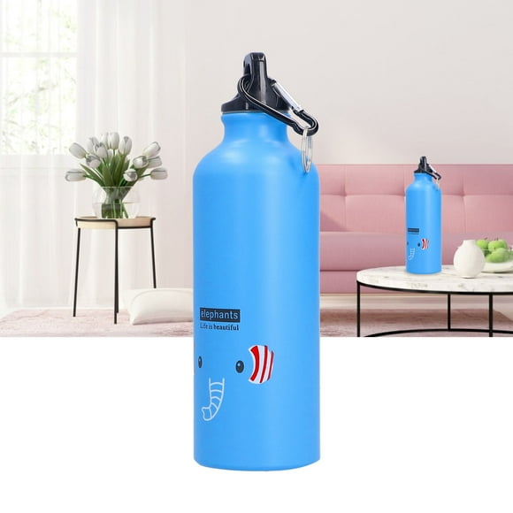 Water Bottle, Cartoon Insulated Water Bottle 500ml for Cycling for Children for Travel Pink ,Blue Elephant,Yellow Lion,Green Deer,Yellow Duck,White Panda