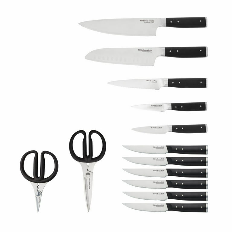 Kitchenaid Gourmet 14-piece Forged Triple Rivet Cutlery Block Set, Cutlery  Sets & Knives