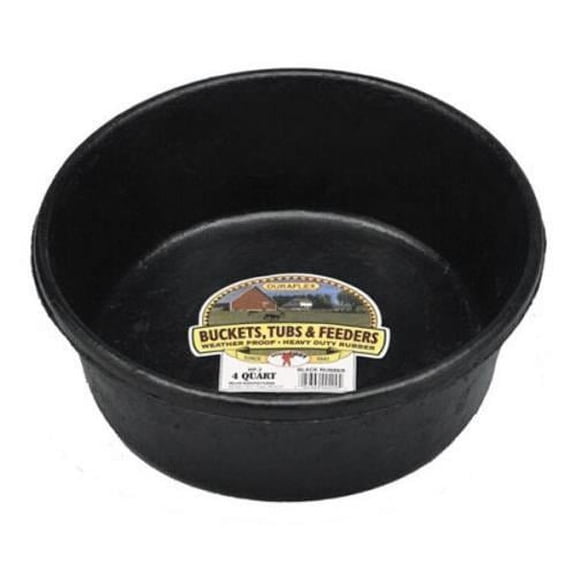 1 pc Little Giant DuraFlex 4 qt Feeder Pan For Livestock