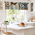 thumbnail image 2 of AshasdS Butterfly Floral Window Valance Blue Flower Curtain Valance Decorative Spring Home Window Treatment, 2 of 5