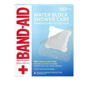 Band-Aid Brand Water Block Shower Care Bandage Protector, Medium, 4 ct