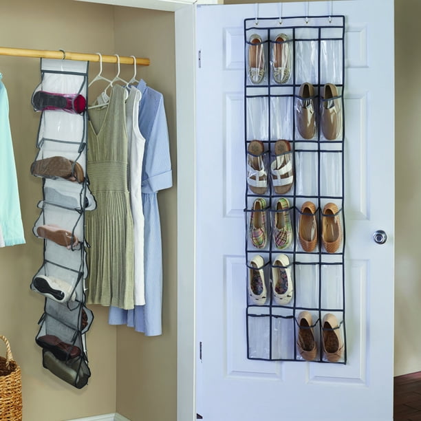 Mainstays 24Pocket Organizer and 20Pocket Organizer Combo Pack, White