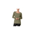 thumbnail image 1 of bar III Chandail Asymétrique à Œillets pour Femmes, Vert, Juniors, Petit, 1 of 1