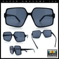 thumbnail image 3 of Womens Classical 90s Butterfly Designer Style Chic Thin Plastic Sunglasses All Black, 3 of 8