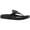 Black, variant on Womens Relina Faux Leather Metallic Thong Sandals