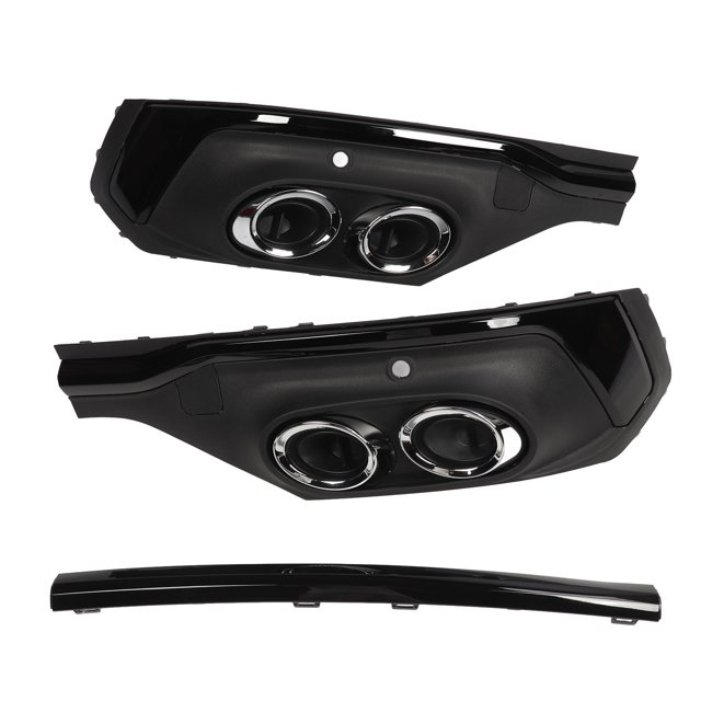 Rear Diffuser, Glossy Black Lip Spoiler Rear Bumper Exhaust Pipe Diffuser Trim Replacement for SQ5 Sportback 2021 and Up