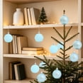 thumbnail image 4 of Light Blue Christmas Ball Ornaments Set, 16Pcs 2.36in Shatterproof Plastic Xmas Hanging Baubles for Christmas Tree, Wreath, Fireplace & Holiday Decor, 4 of 10