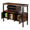 Winsome Wood Diego Buffet Display Sideboard, Walnut Finish