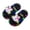 Black, variant on Light Up Slippers For Kids, Sensor Glow Sandals Cute Cartoon Eyes, Motion Sensor LED Slides, for Teens