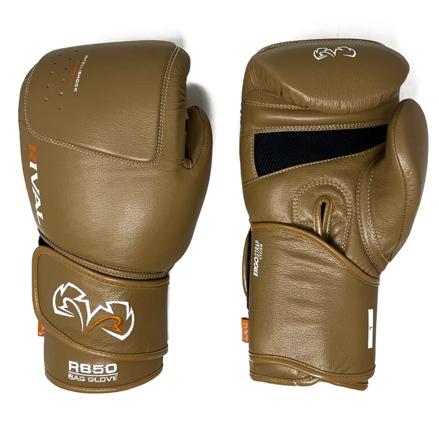 Rival Boxing RB50 Intelli-Shock Compact Bag Gloves  - XL - Brown