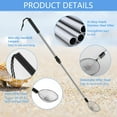 thumbnail image 4 of 2Pcs Sand Sifters 21.3 to 32.6inch Adjustable Telescoping Beach Shovel Seashell Hunting Rocks Sifting Tool for Beach Travel, 4 of 8