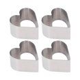 thumbnail image 4 of 4Pcs Cake Cutter Moule en Acier Inoxydable Multifonction Dy Facile Libérer Moule de Coupe de Gâteau Outil avec Couvercle pour la Forme de Coeur de Gâteaux, 4 of 12