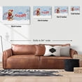 thumbnail image 5 of Hello Winter Goldendoodle Smiling in Red Scarf Hat Welcome Christmas Horizontal Matte Canvas Poster Doodle Dog Lover Gifts Idea Wall Art Home Decor - 00017, 5 of 5