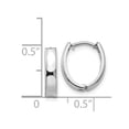 thumbnail image 4 of 14K White Gold Earring Hinged Huggie Women'S 13 mm 10, 4 of 4