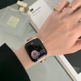 thumbnail image 5 of Bling Band Compatible for Apple Watch 38mm 40mm 41mm for Women, Cute Fashion Sparkle Bracelet Jewelry Metal Strap with Bands Removal Tool for iWatch Series 9 8 7 6 5 4 3 2 1 SE,Rosegold, 5 of 9