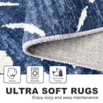 thumbnail image 5 of iOhouze Runner Rugs 2'x6' Washable Runners Moroccan Non Slip Ultra Soft Print Geometric Thin Indoor Rug Runner for Hallway Entryway Bedroom Kitchen, Blue, 5 of 9