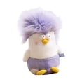 thumbnail image 3 of Divertido juguete de peluche de pato, figura de dibujos animados, decoración de habitación de juguetes, animal de peluche para adolescentes y niños. Violeta, 3 of 9