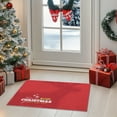 thumbnail image 6 of kladzum Merry Christmas Doormat Xmas Tree Printed Door Mat Household Non-Slip Floor Mats Red Christmas Theme Small Rug Entrance Carpet Mats for Holiday Party Decor Gifts, 23.6x15.7 Inches, 6 of 6