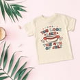 thumbnail image 4 of Zhuashum Tops For Girls 3-4 Years 4Th Of July Short Sleeve Round Neck Graphic Prints Kid And Teenager T Shirt Independence Day Children 3 To 13 Years Adorable Dailywear Beige, 4 of 4